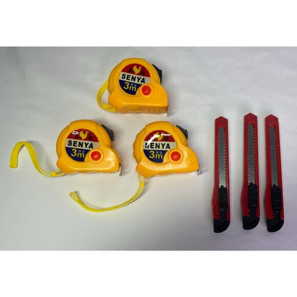 3-Pack 3m Tape Measures & 3 Utility Knives – DIY & Toolbox Essential 6-Piece - Picture 8 of 16